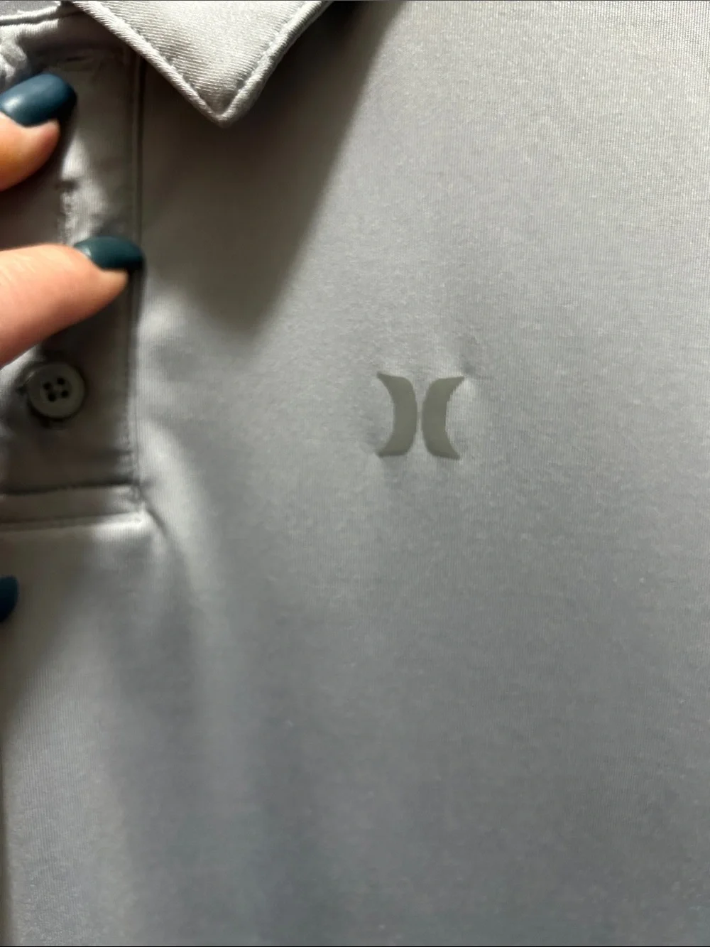Hurley Boys 18/20 Light Silver Performance Polo